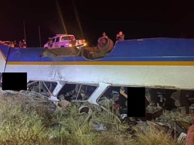 Vuelca autobús que trasladaba jornaleros en Zacatecas; murió una mujer embarazada y un menor