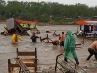Cientos de argentinos quedaron varados tras la crecida del río Bermejo