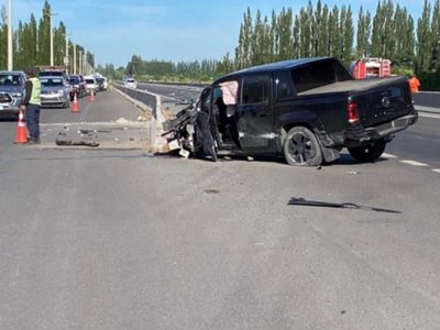 Ruta 22: tragedia en la autovía con tres fallecidos tras un choque e incendio
