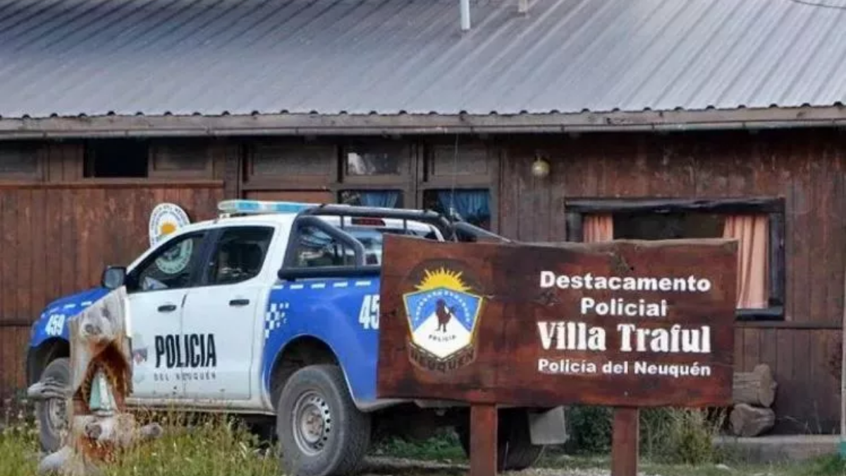 Destacamento policial de Villa Traful. Fuente: (Facebook)