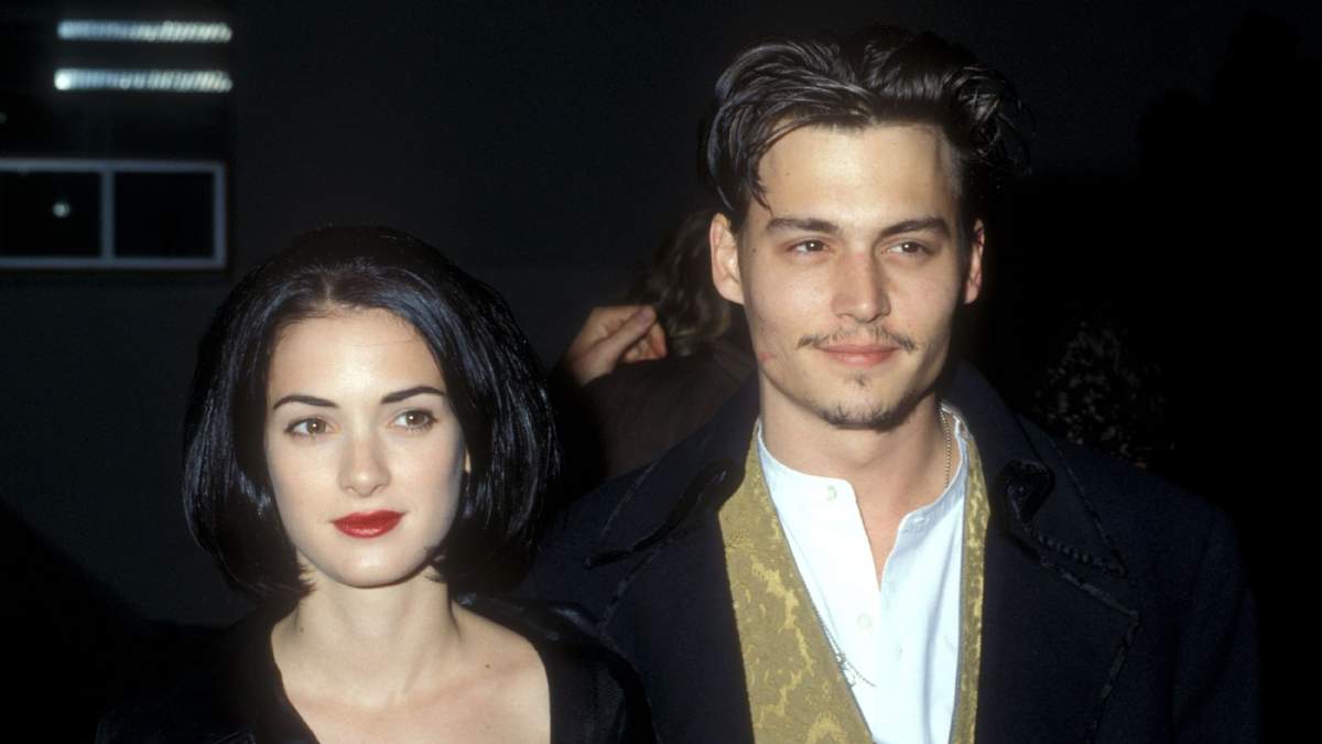 Winona Ryder y Johnny Depp. Fuente: (Instagram)