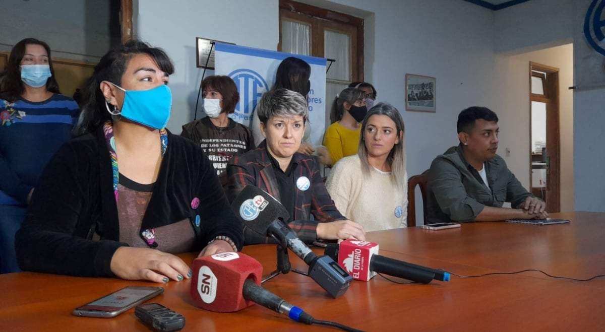 Representantes de ATE, Santa Rosa. Fuente: (Twitter)