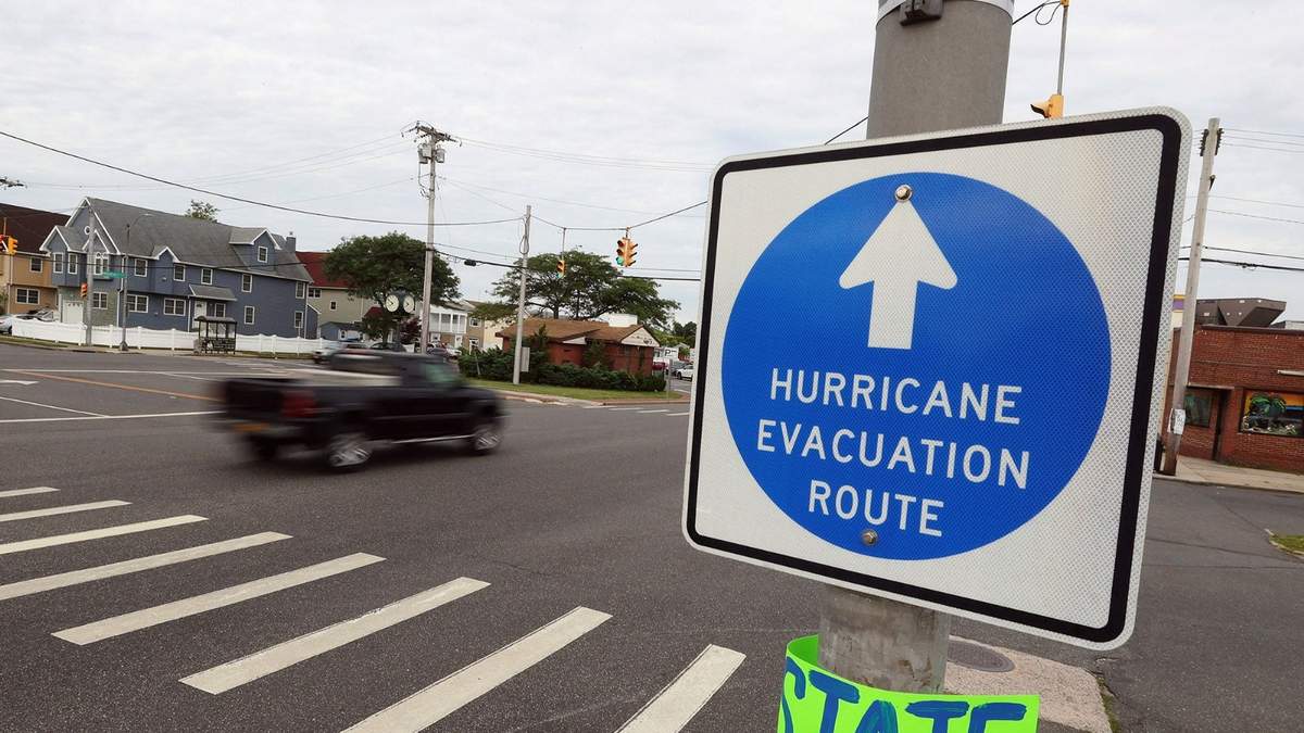 La ruta de evacuación dispuesta por el huracán Henri en Nueva York. Fuente: (Twitter)