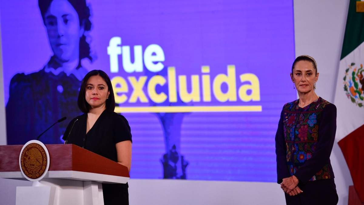 Noemí Juárez Pérez y la presidenta Claudia Sheinbaum