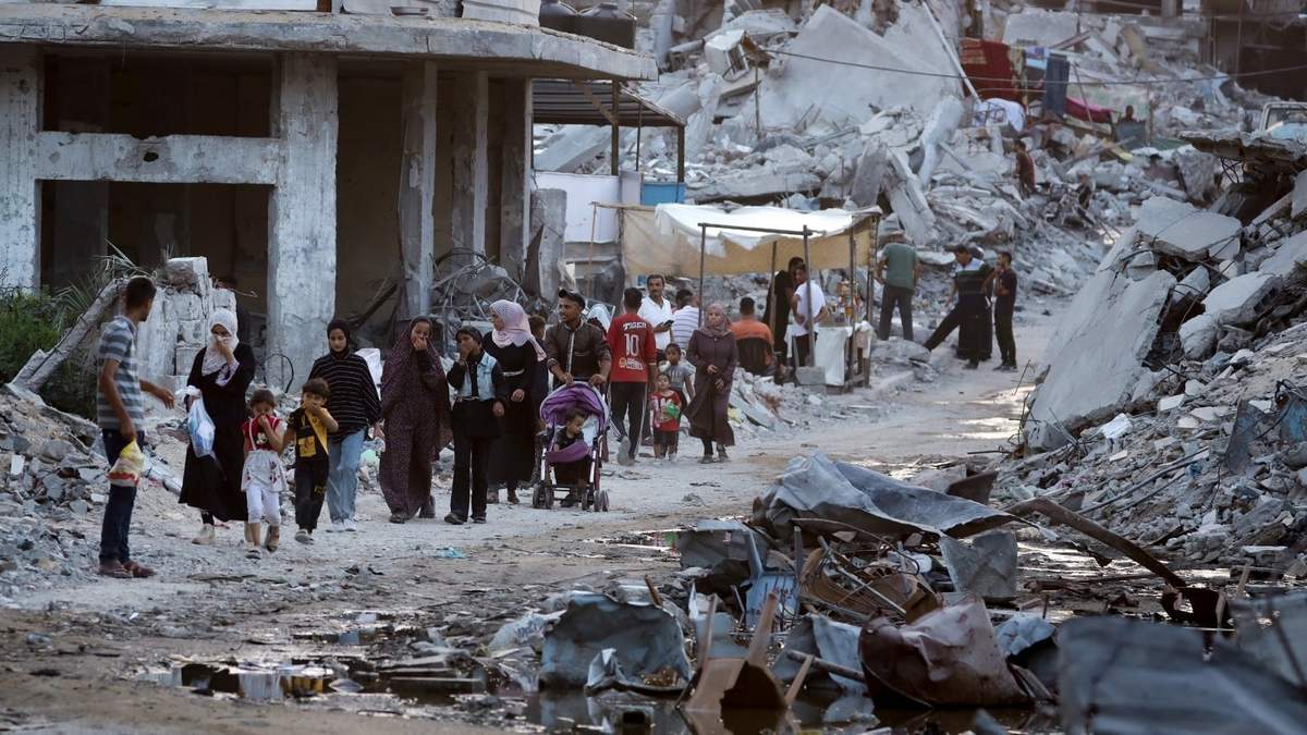 Gaza, en ruinas por bombardeos israelíes