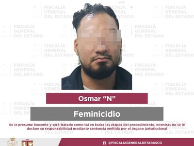 Condenan a 50 años de cárcel a feminicida de Tabasco; estaba prófugo en EU desde 2015