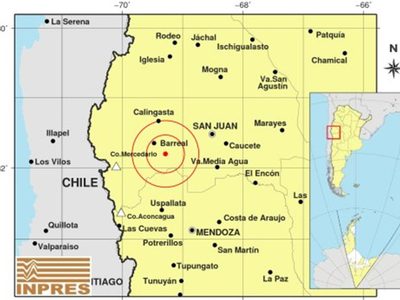 Un temblor en San Juan se percibió en Mendoza
