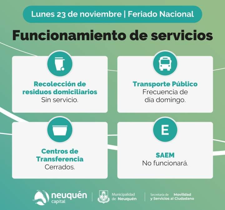 Servicios. Fuente:  (Twitter)