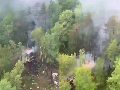 Un avión Antonov An-24 se estrelló en Rusia y no dejó sobrevivientes