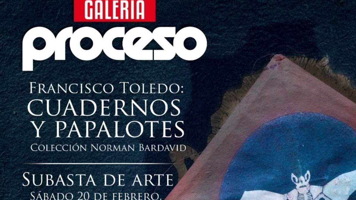 Subasta de cuadernos y papalotes de Francisco Toledo