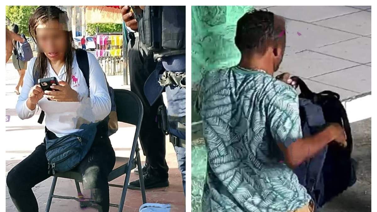 La mujer atacada y el presunto agresor