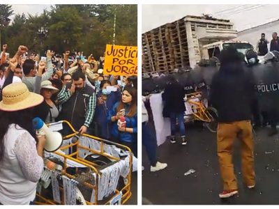 Bloquean la México-Querétaro para exigir justicia por tamalero atropellado