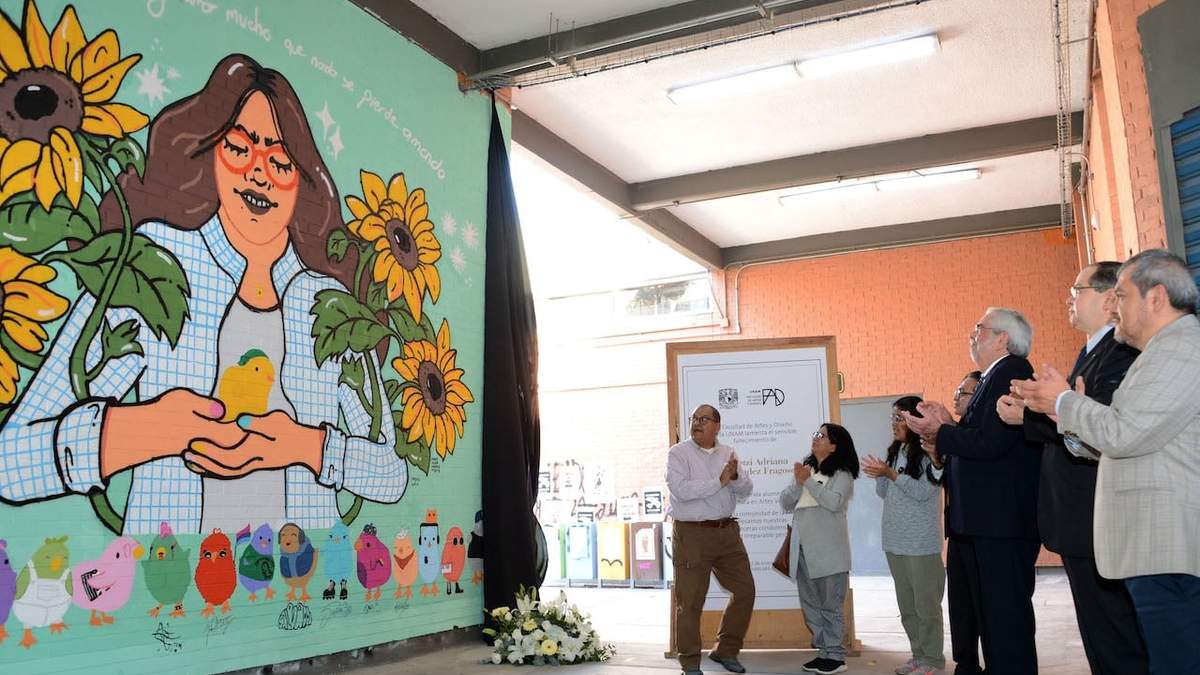 El mural en la Facultad de Artes y Diseño