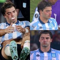 Marcos Rojo fracturó a Santi Sosa y así quedó el futbolista de Racing