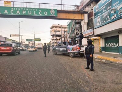 Tres asesinatos el fin de semana en Acapulco, pese a operativo de seguridad