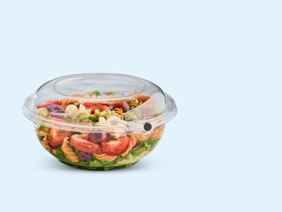 Con un bowl de plástico descartable creá así una campana para tapar alimentos, que podrás vender por mucho