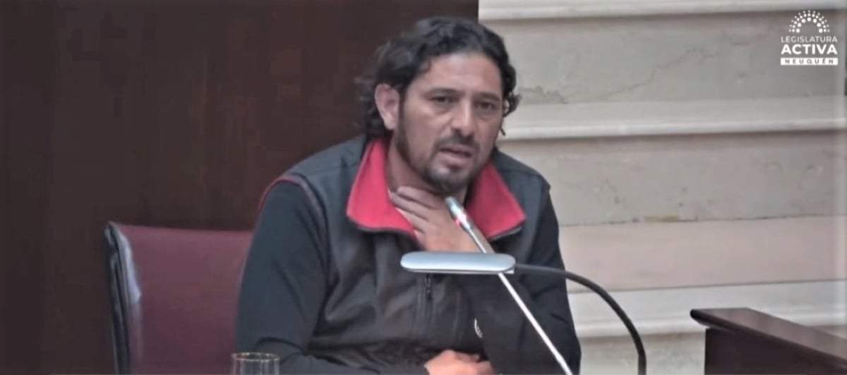 Andrés Blanco, diputado provincial por el FIT. Fuente: (Youtube)
