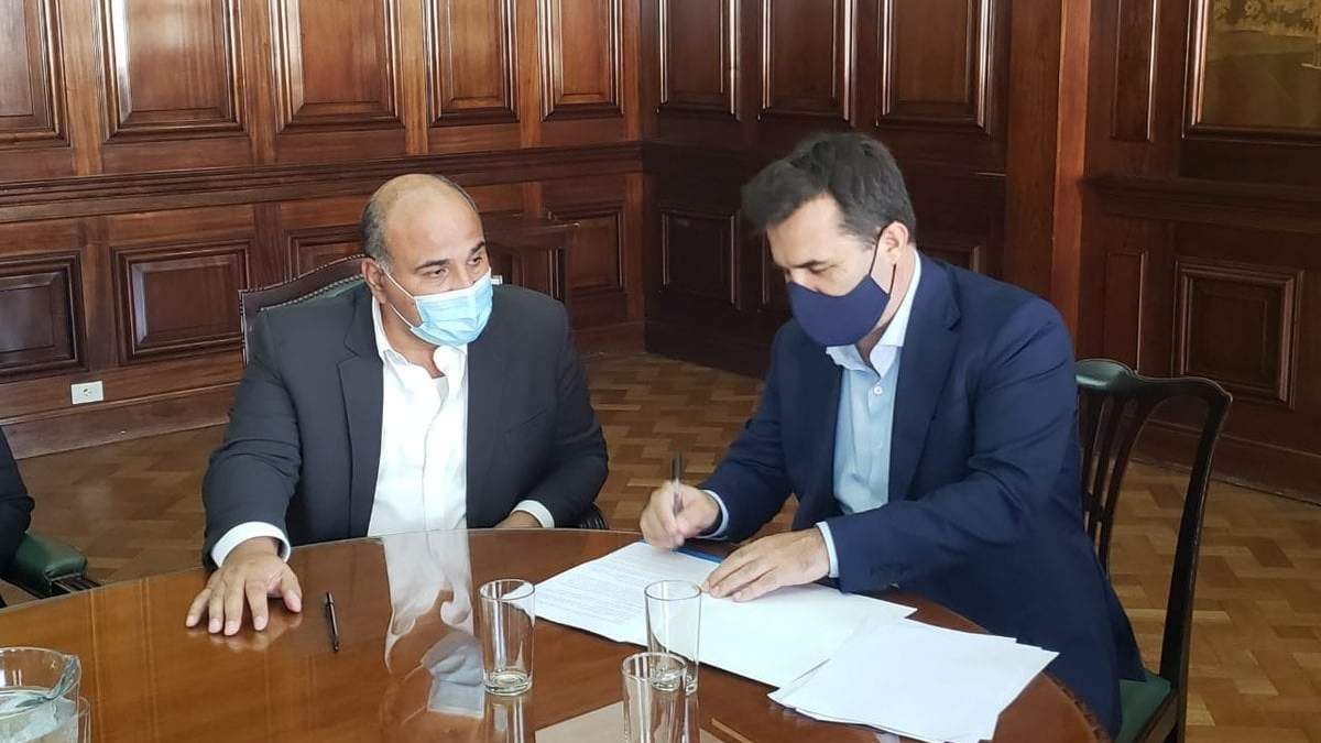El secretario de Energía, Darío Martínez, junto a Juan Manzur, jefe de Gabinete. Fuente: (Twitter)