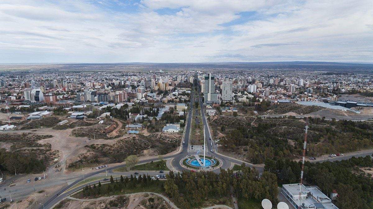 Vista del Parque Norte de la ciudad de Neuquén. Fuente: (Twitter)