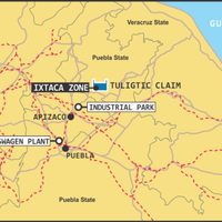 Pobladores de Ixtacamaxtitlán denuncian actividades de exploración ilegal de la minera Almaden Minerals