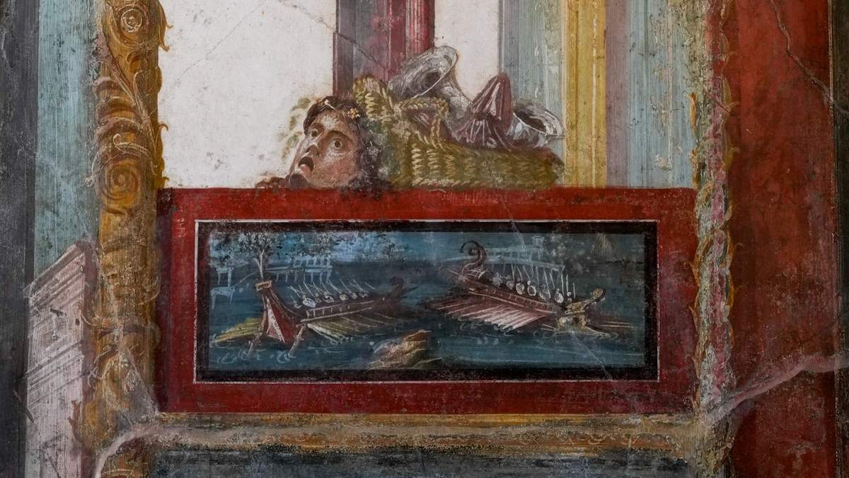 Un cuadro en la Casa de Vetti, que era una de las casas más acaudaladas de Pompeya