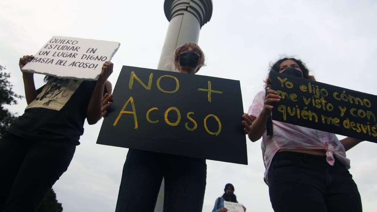 Protesta contra el acoso