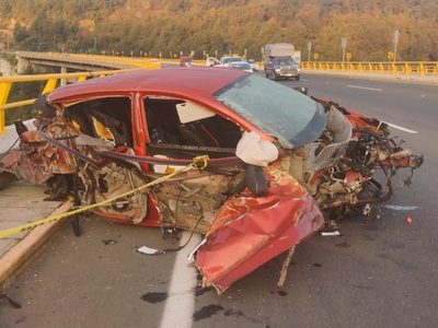 Conductor y su perro mueren tras choque en la México-Toluca