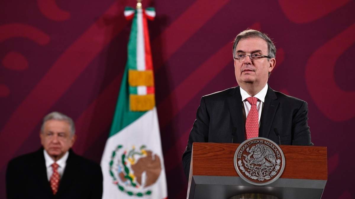 Marcelo Ebrard, secretario de Relaciones Exteriores, en la conferencia matutina del 5 de enero de 2023