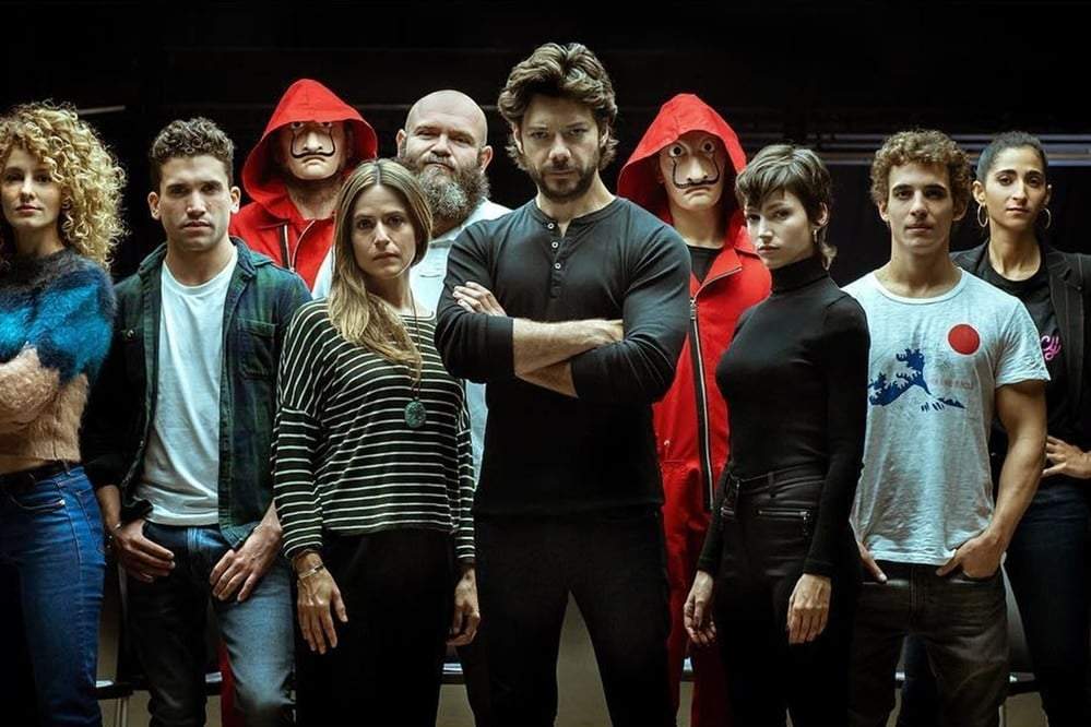 Elenco de La Casa de Papel. Fuente: (Instagram)