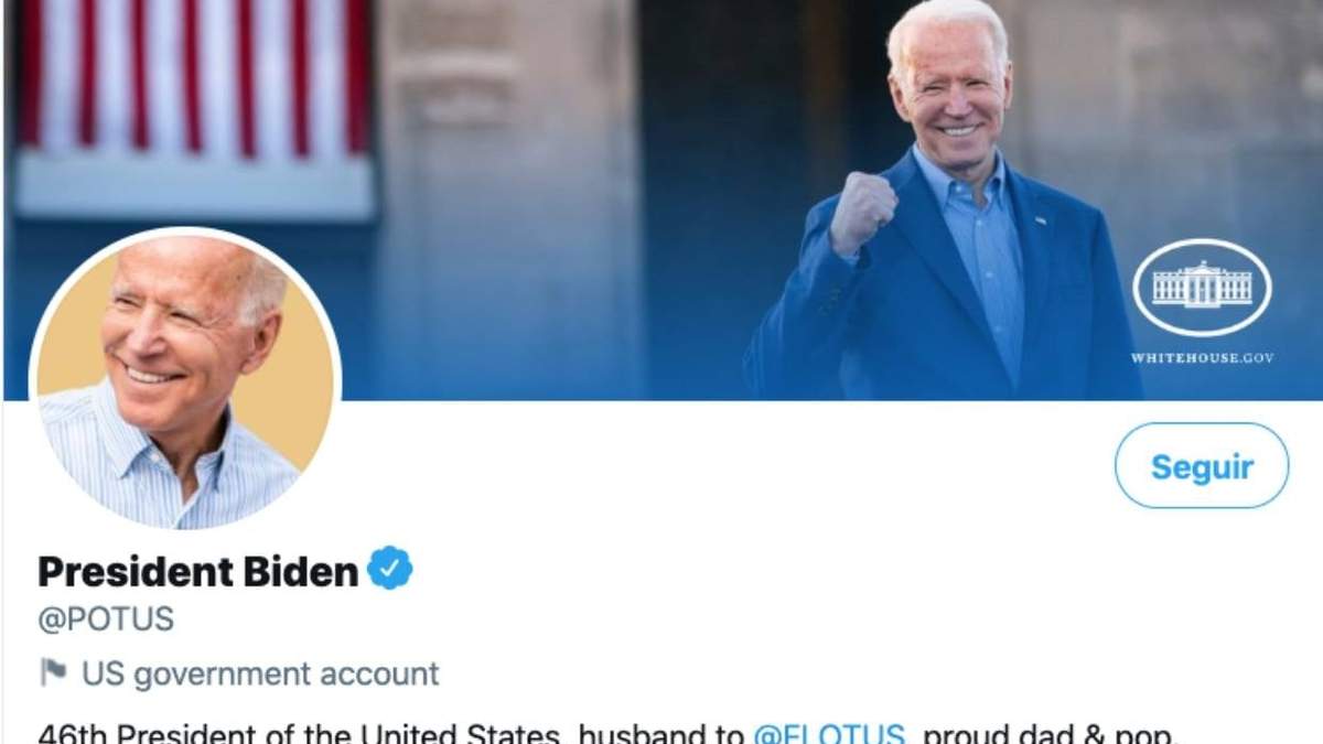 La cuenta oficial del presidente Biden