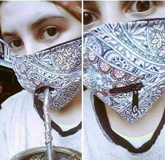 Otro barbijo publicado en el sitio. Fuente: (Facebook)