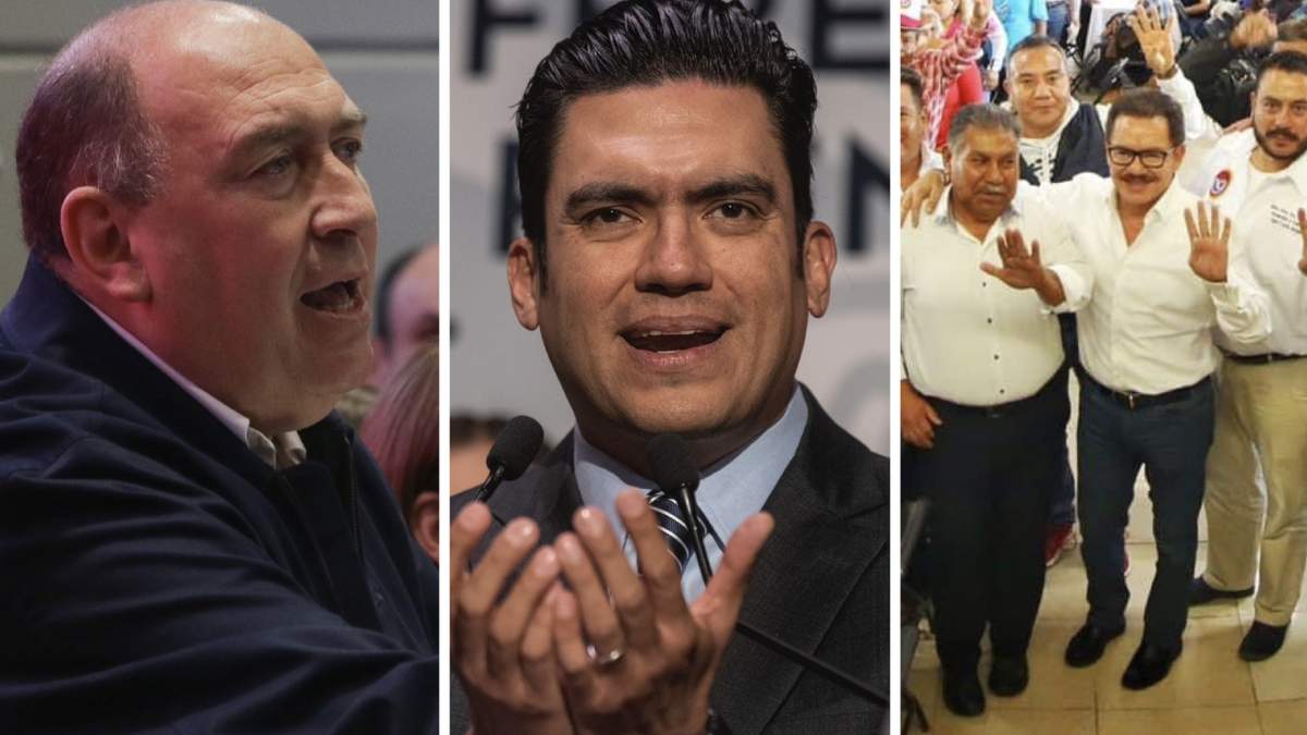 Los coordinadores parlamentarios de PRI, PAN y Morena