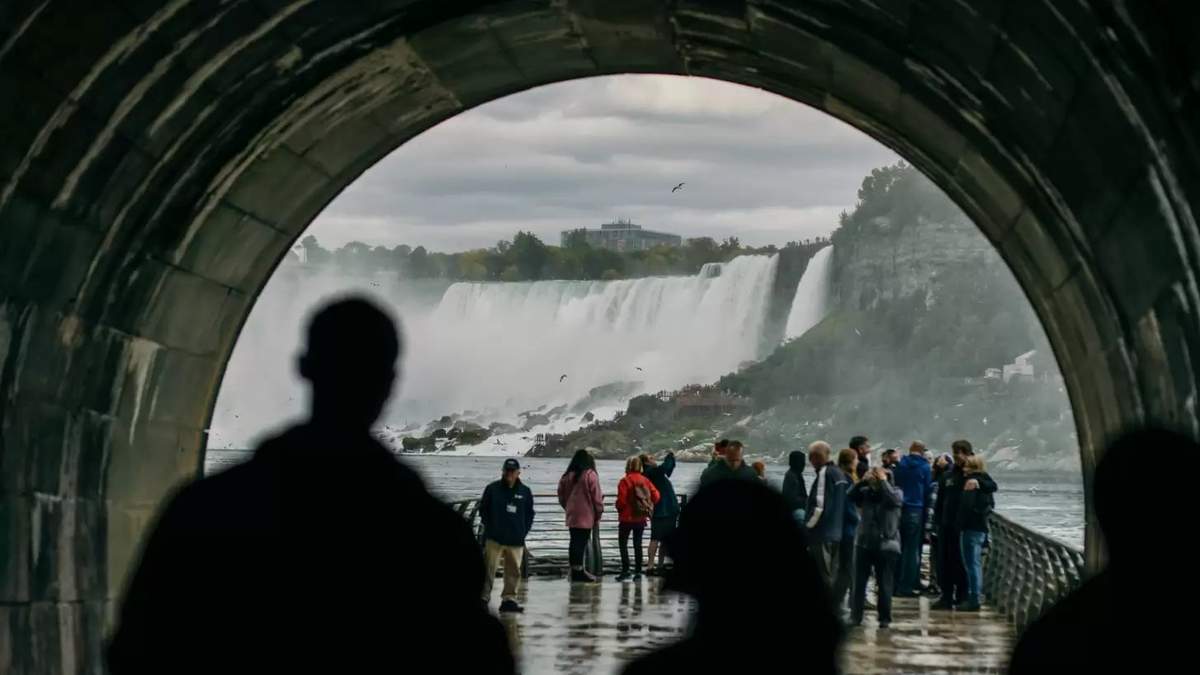 El túnel secreto. Fuente: (Niagara Falls Park)