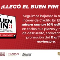 El Fonacot aplicará descuento adicional de 10% durante el Buen Fin
