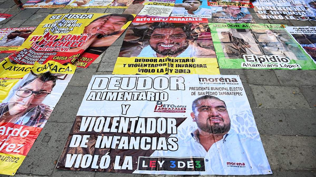 Padres que no pagan pensión
