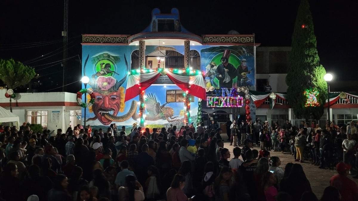 Grito de Independencia en el municipio de Heliodoro Castillo en 2022