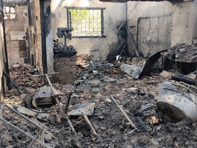 Fueron a apagar un incendio pero no pudieron acercarse porque el propietario guardaba armas fuegos