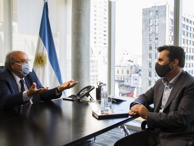 Darío Martínez se reunió con el presidente del BICE