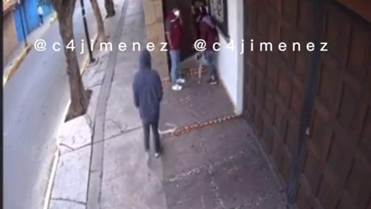 Presuntos delincuentes captados en video