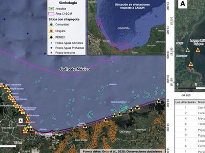 Denuncian que derrame de petróleo en costas de Veracruz y Tabasco no ha sido atendido