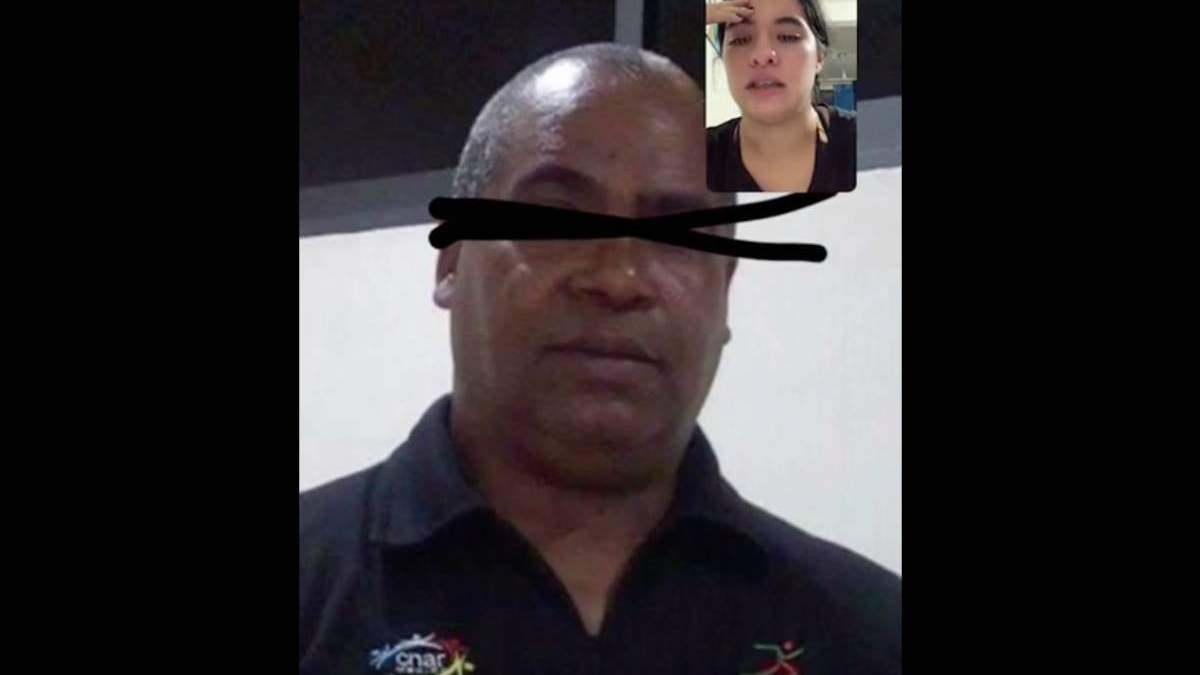 Emiliano Elizardo Borrell Patridge, en el video que compartió la deportista