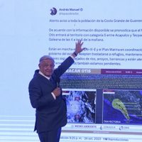 “Tuvimos suerte, el creador nos protegió”: AMLO sobre el número de muertos por Otis en Acapulco