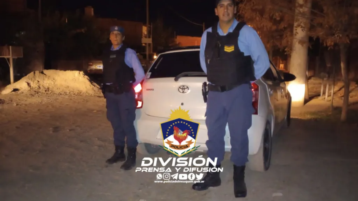 Automóvil recuperado. Fuente: (Policía de Neuquén)