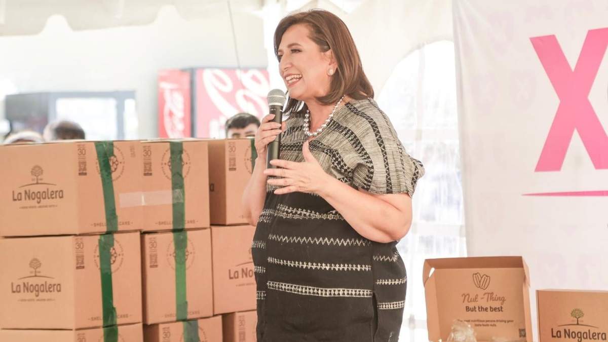 La candidata de Fuerza y Crazón por México, Xóchitl Gálvez