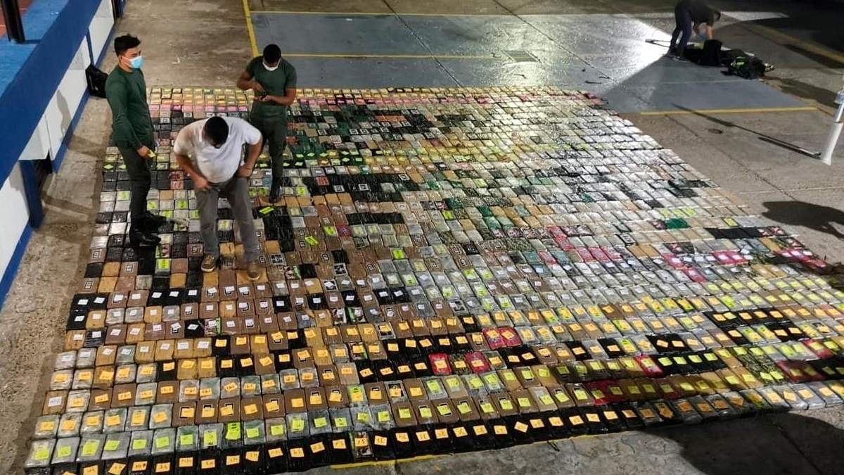 Cocaína incautada en Colombia. Golpe a los cárteles mexicanos