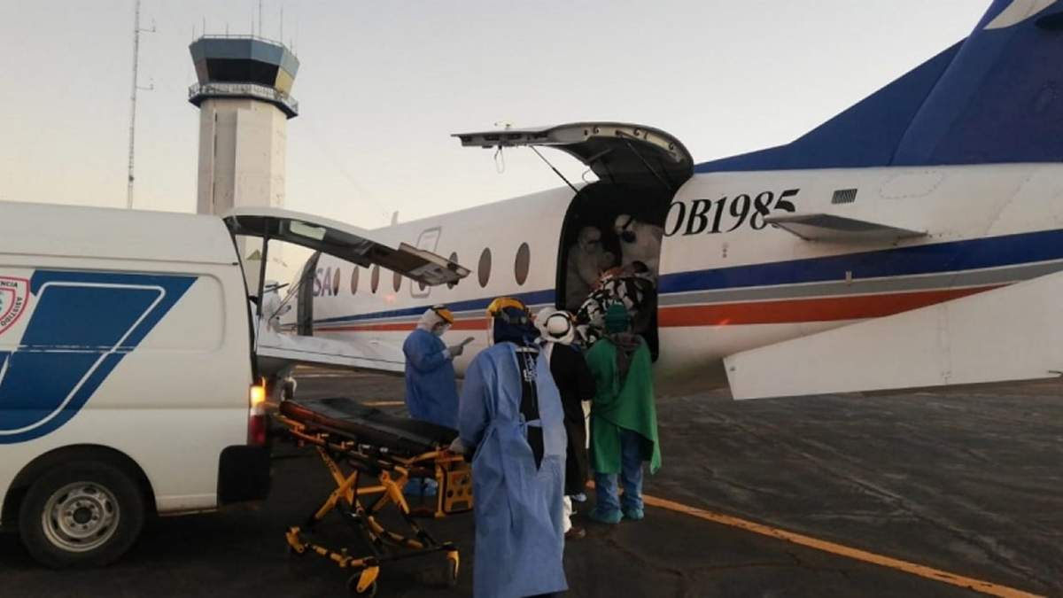 Una compañía habilitó una de sus aeronaves con el fin de hacer "vuelos de coronavirus". Fuente: (Twitter)