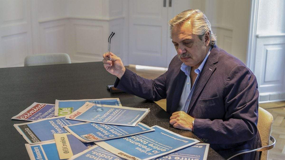 El presidente de la Nación, Alberto Fernández. Fuente: (Twitter)