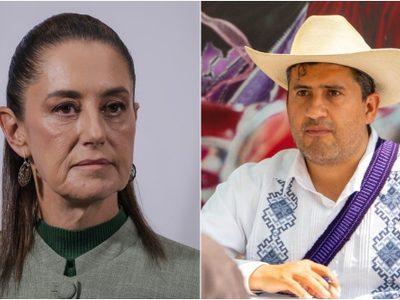 Pese a las insistentes peticiones del alcalde Manzo, Sheinbaum mantuvo su rechazo a la "mano dura"