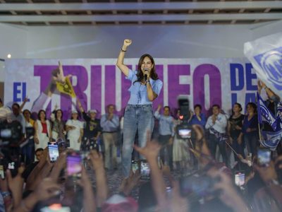 Libia García, candidata del PAN-PRI-PRD, es la primera gobernadora de Guanajuato