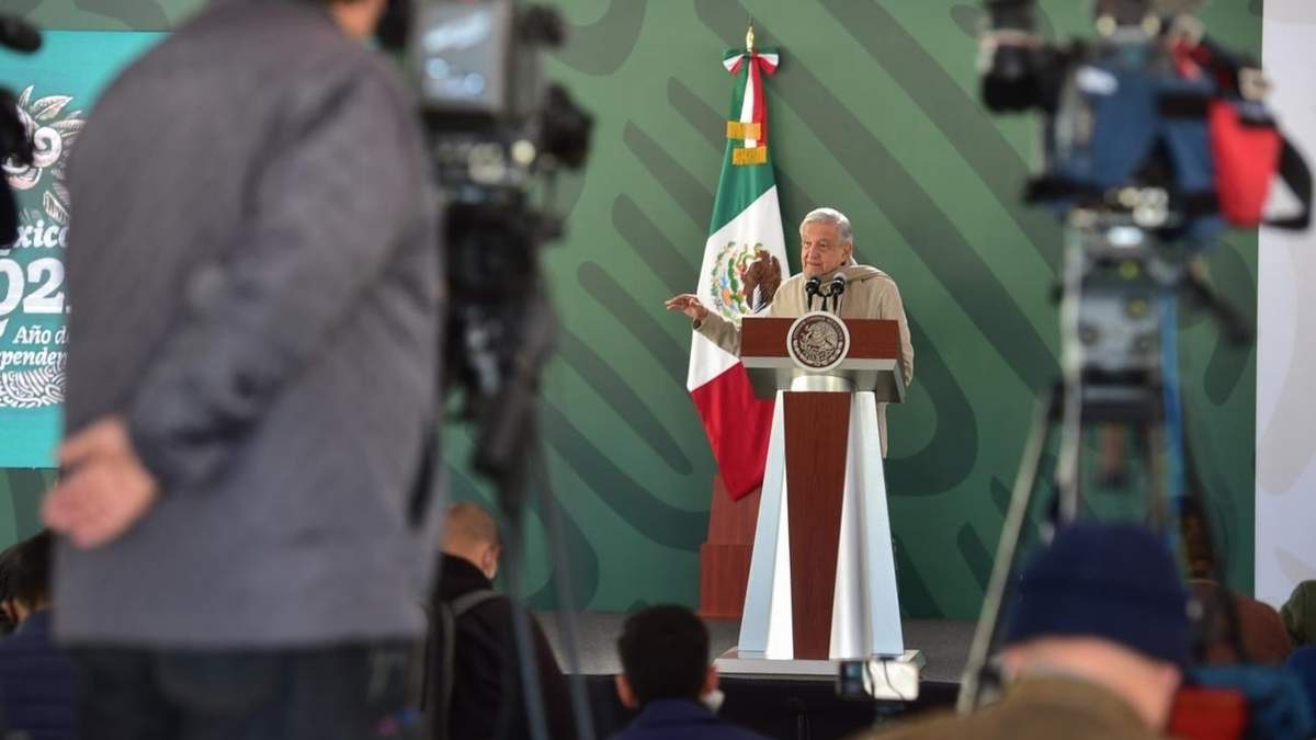 El presidente López Obrador en Baja California
